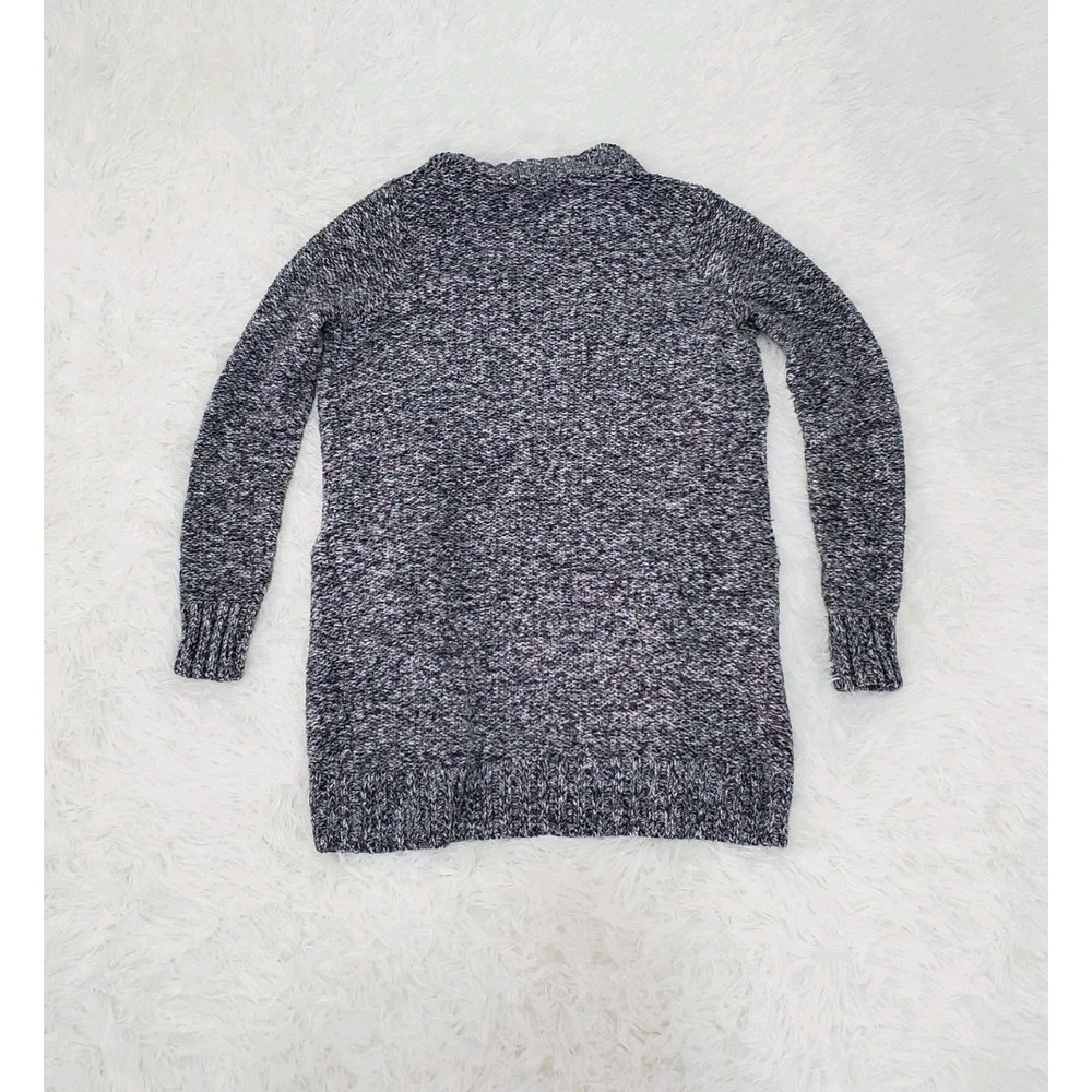 Hollister Marled Sweater Open Front Cardigan Gray Multicolored Chunky Knit Small - Picture 4 of 6